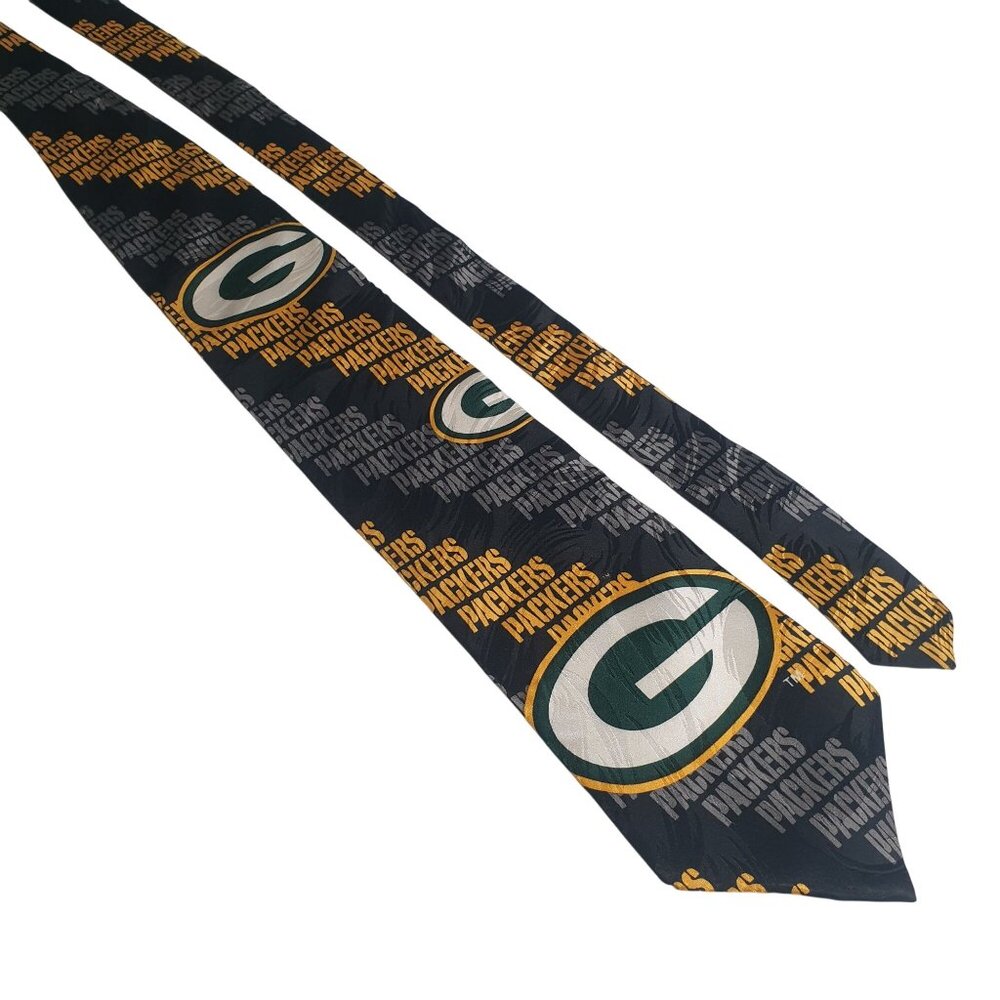 Vintage Ralph Marlin Green Bay Packers NFL RM Sport Logo Men Necktie Football WI